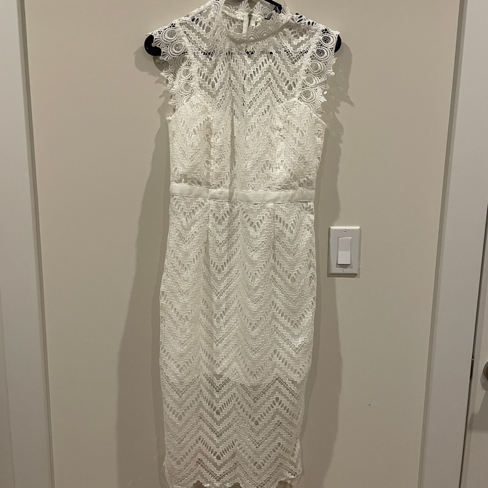 BRAND NEW White Midi Dress